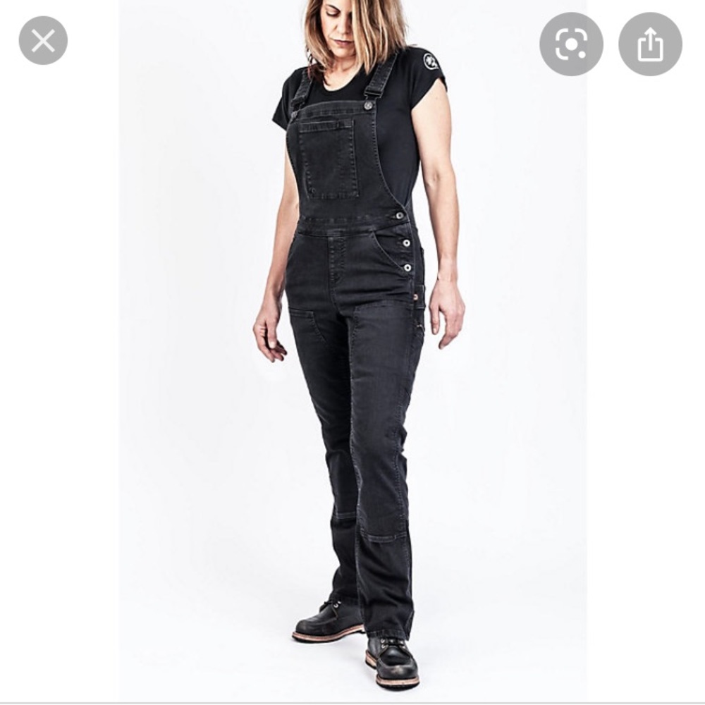 Dovetail Workwear overalls. Black denim. S…